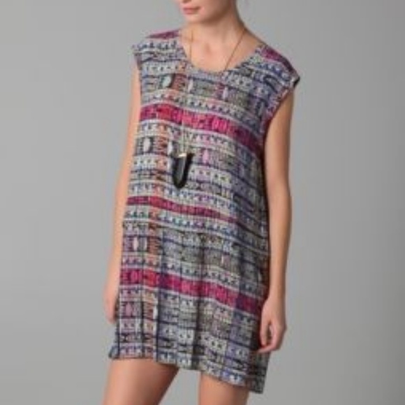 Aiko Dresses & Skirts - Aiko Silk Pruitt Ikat Tunic Sleeveless Dress
